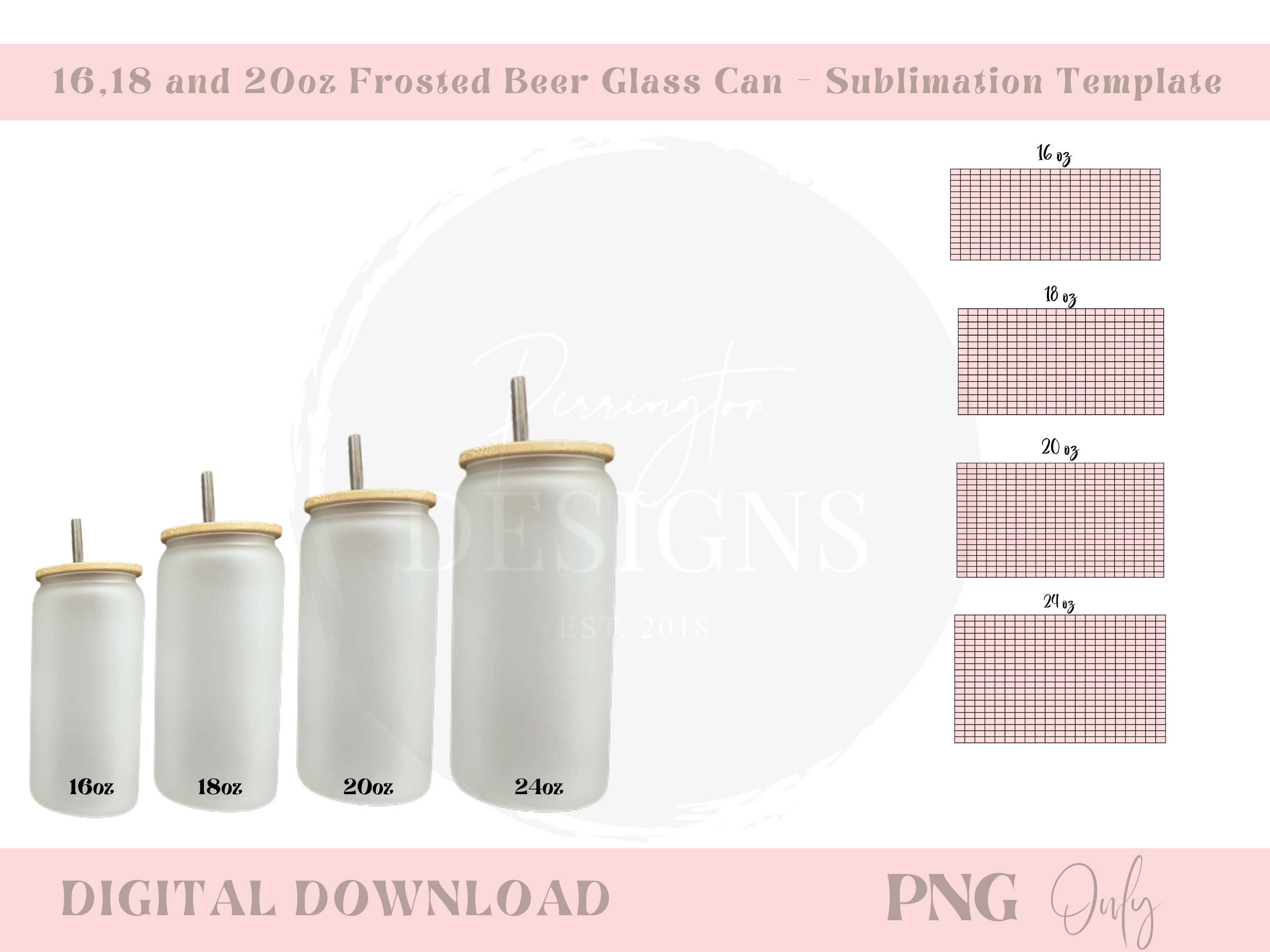 Sublimation Glass Blank Frosted Glass Beer Can Cup, Glass